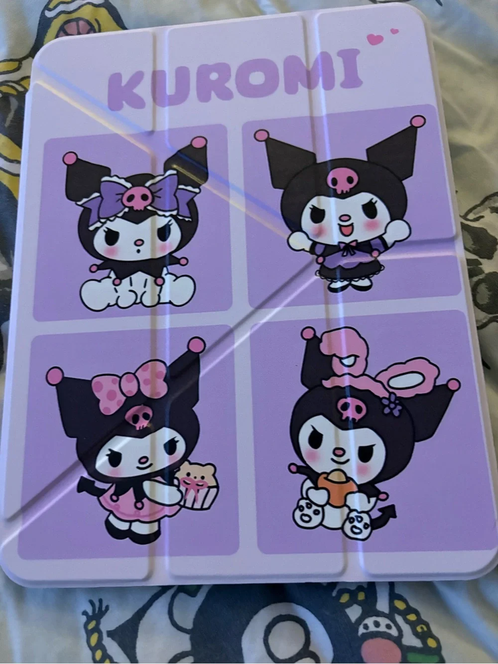 Sanrio Kuromi Lavender and Black a16 iPad Case